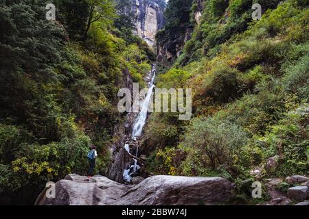 Manali India Wasserfälle Stockfoto