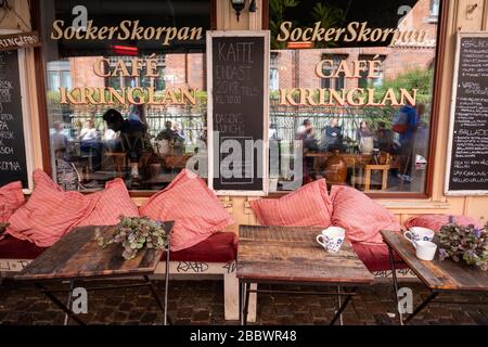 Café Kringlan im Stadtteil Haga in Gothenburg, Schweden, Europa Stockfoto