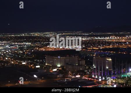 Ein Nachtfoto in Las Vegas Stockfoto