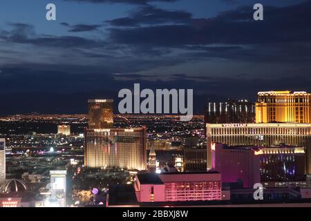 Ein Nachtfoto in Las Vegas Stockfoto