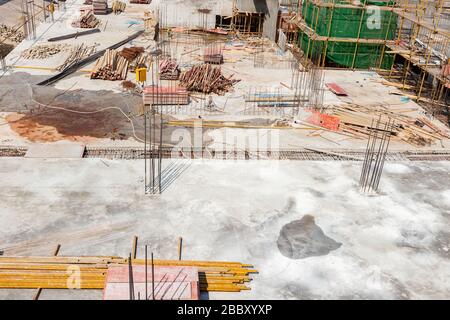 Baustelle tun Base funktioniert Stockfoto