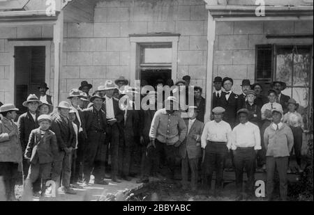 Jack Johnson Camp - W. Burns, C. Respress, Perkins, T. Cannon, C. O' Malley Ca. 1910-1915 Stockfoto