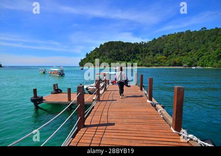 Natürliche Landschaft von Sabah in Malaysia Stockfoto