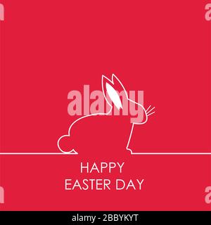 Frohe Ostern Grußkarte Vektor-Bild Stock Vektor