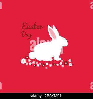 Frohe Ostern Grußkarte Vektor-Bild Stock Vektor