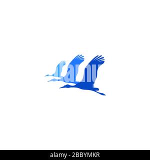 Bird Logo Template Vector Illustration Stockfoto