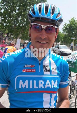 Erik Zabel vom Team Milram während der Tour de Catalogne 2006, Etappe 1 Radrennen, Salou - Salou ITT (12,6 km) am 15. Mai 2006 in Salou, Espagne - Foto Laurent Lairys/DPPI Stockfoto