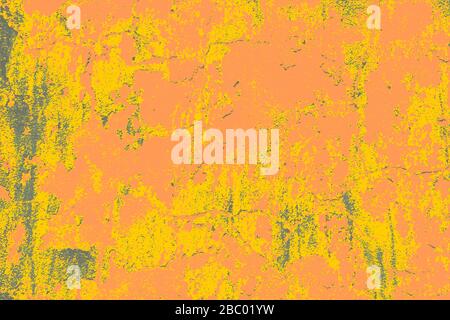 Orangefarbener Grunge, verdistierter Hintergrund. Grungige Vektortextur. Stock Vektor