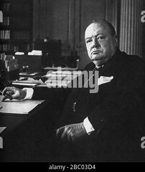 Winston Churchills Porträt von Cecil Beaton über die Amtsantritt von Premierminister. Mai 1940 Stockfoto