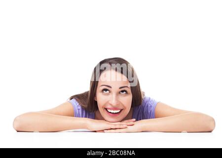 Porträt einer jungen Frau im studio Stockfoto