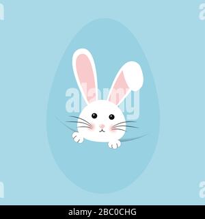 Osterkaninchen, osterhase. Vektorgrafiken. Stock Vektor