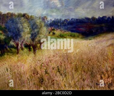 Wheatfield 1879 von Pierre Auguste Renoir 1841-1919 Französischer Impressionist, Frankreich Stockfoto