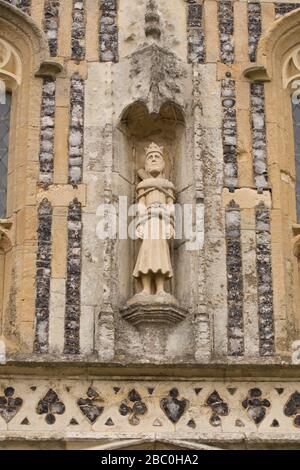 Der heilige Edmund von Suffolk Stockfoto