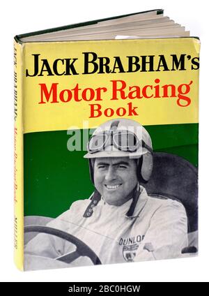 Buch über Motorradrennen von Jack Brabham (1960) Stockfoto