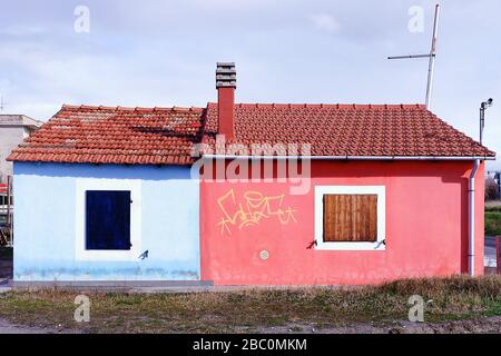 Landschaft Ehefrauen Bracciano See, Anguillara Sabazia See (Rom) Italien Stockfoto