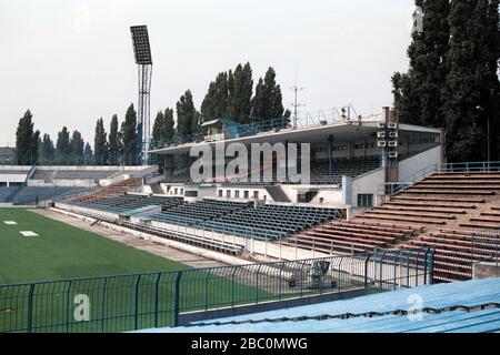 SK Slovan Bratislava Fußballplatz, Tehelne Pole, Bratislava, Slowakei Stockfoto