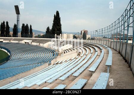 SK Slovan Bratislava Fußballplatz, Tehelne Pole, Bratislava, Slowakei Stockfoto