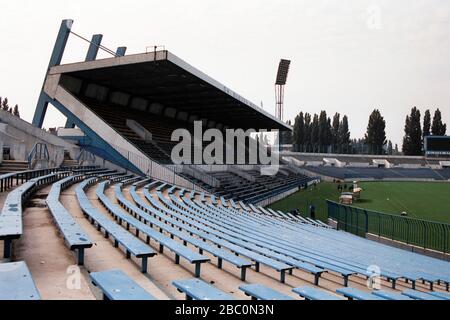 SK Slovan Bratislava Fußballplatz, Tehelne Pole, Bratislava, Slowakei Stockfoto