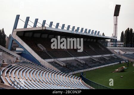 SK Slovan Bratislava Fußballplatz, Tehelne Pole, Bratislava, Slowakei Stockfoto