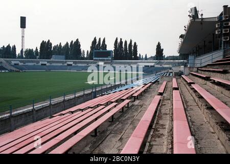 SK Slovan Bratislava Fußballplatz, Tehelne Pole, Bratislava, Slowakei Stockfoto