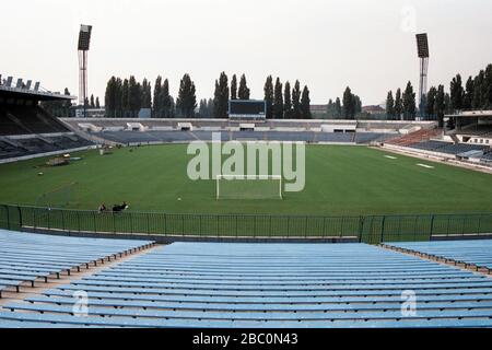 SK Slovan Bratislava Fußballplatz, Tehelne Pole, Bratislava, Slowakei Stockfoto