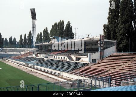 SK Slovan Bratislava Fußballplatz, Tehelne Pole, Bratislava, Slowakei Stockfoto
