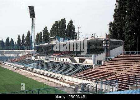 SK Slovan Bratislava Fußballplatz, Tehelne Pole, Bratislava, Slowakei Stockfoto