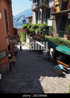 Restaurant, Salita Serbelloni Climb, Bellagio, Como Lake, Lombardei, Italien, Europa Stockfoto