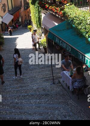 Restaurant, Salita Serbelloni Climb, Bellagio, Como Lake, Lombardei, Italien, Europa Stockfoto