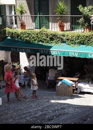 Restaurant, Salita Serbelloni Climb, Bellagio, Como Lake, Lombardei, Italien, Europa Stockfoto