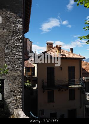 Historisches Zentrum, Dorf Perledo, Ostküste des Comer Sees, Lombardei, Italien, Europa Stockfoto