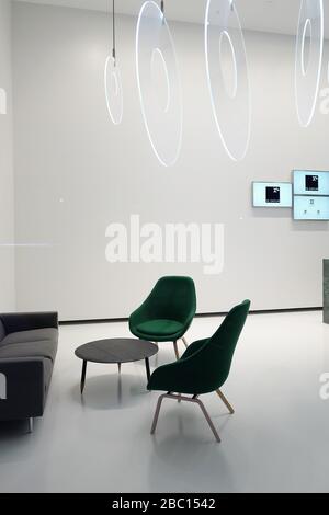 Eingang des Geschäftszentrums, Piazza Gae Aulenti, Mailand, Lombardei, Italien, Europa Stockfoto