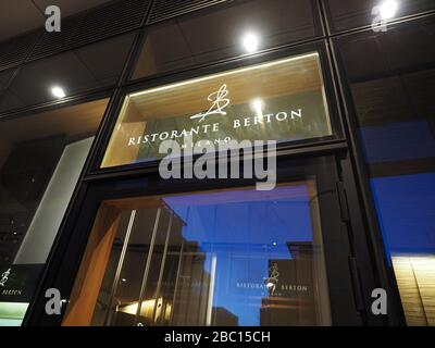 Restaurant Ristorante Berton, Porta Nuova District, Mailand, Lombardei, Italien, Europa Stockfoto