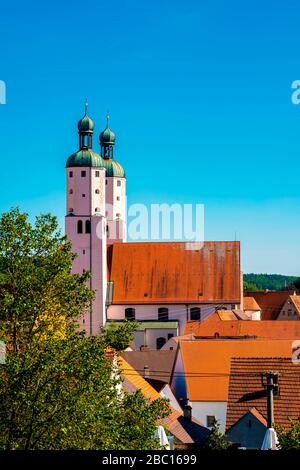 Deutschland, Bayern, Wemding, Pfarrkirche St. Emmeram Stockfoto