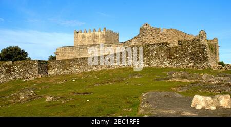 Schloss Lindoso im Nationalpark Peneda Geres, Portugal Stockfoto
