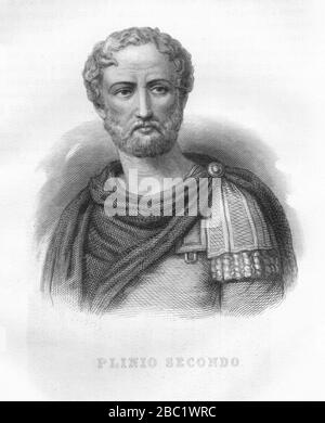 Grande Illustrazione del Lombardo Veneto Vol. 3 Plinio Secondo 300 dpi. Stockfoto