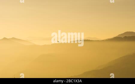 Himalaya-Blick vom gangtok sikkim Nordosten indiens Stockfoto