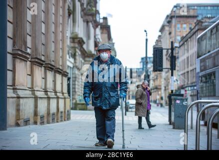Buchanan St, Glasgow während Coronavirus, kovid 19 Lockdown Stockfoto
