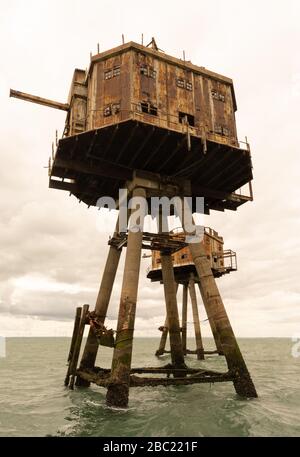 Redsands Marinefliegerbefestigung Stockfoto