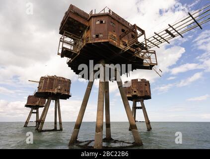 Redsands (Onkel 6), Thames Estuary, Großbritannien Stockfoto