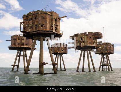 Redsands Fort, Thames Estuary Stockfoto