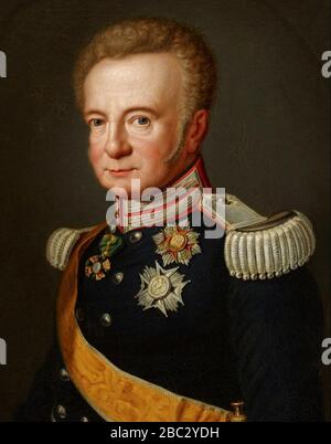 Großherzog Ludwig von Baden um das Jahr 1820. Stockfoto