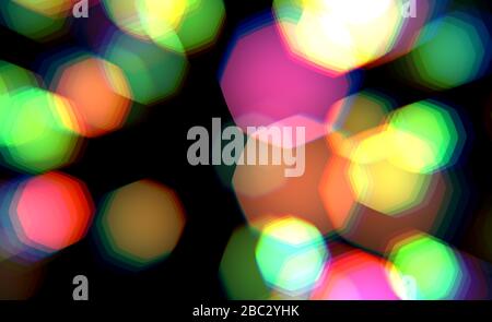 Abstrakter Hintergrund verschwommene Lichtflecken Stockfoto