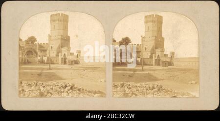 Gruppe von 17 frühen Calotype Stereograph Views - DP75384. Stockfoto