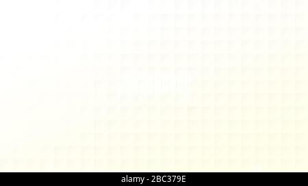 Hellgraue Quadrate oder Blöcke auf weißem und hellgelbem Hintergrund. Abstrakter geometrischer Hintergrund mit hoher Auflösung. Stockfoto