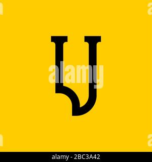 V Buchstabe alte russische Schrift. Nationales Folk-Alphabet Russland. ABC-Zeichen im Retro. Vektorgrafiken Stock Vektor