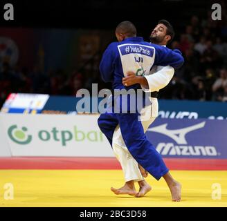 9. Feb 2020: Sagi Muki aus Israel in Aktion beim Grand Slam in Paris (Mickael Chavet / RX) Stockfoto