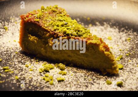 Köstlicher hausgemachtes Pistazien-Gebäck Stockfoto