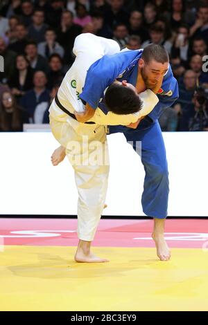 9. Feb 2020: Kentaro Iida aus Japan beim Grand Slam in Paris im Einsatz Stockfoto