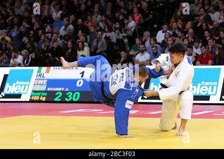 9. Feb 2020: Kentaro Iida aus Japan beim Grand Slam in Paris im Einsatz Stockfoto